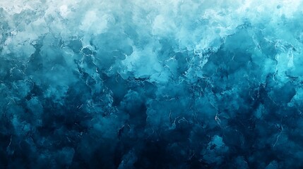Obraz premium Abstract teal watercolor background with dark blue color