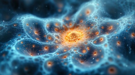 Obraz premium Neural network forming weather patterns