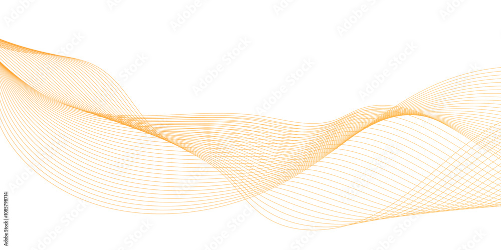 Poster abstract golden wave line background, minimalistic tillable patterns with fine lines and simple elem