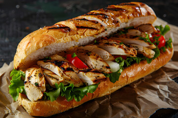 country sandwich with vegetables