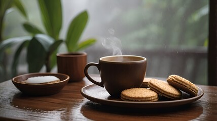 Rainy Day Comfort: Tea and Coconut Biscuits