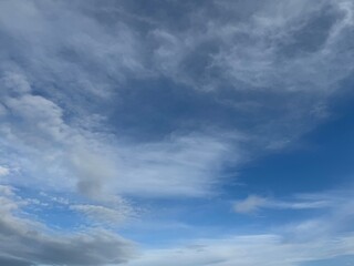 blue sky with clouds