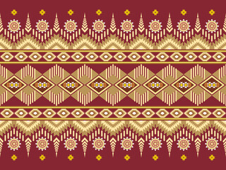seamless oriental geometric ethnic pattern for background or wallpaper