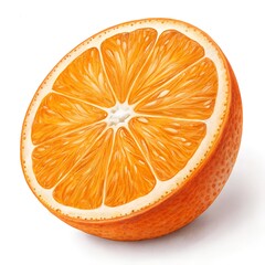 Fruit orange slice png white background image
