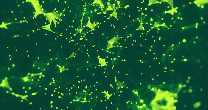 abstract background of glowing plexus particles