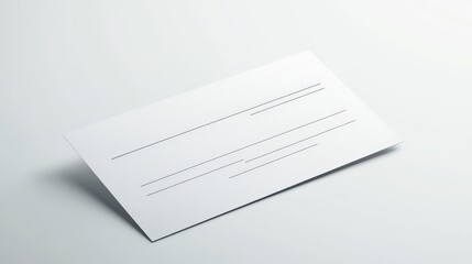 Airline Boarding Pass on a Soft White Background