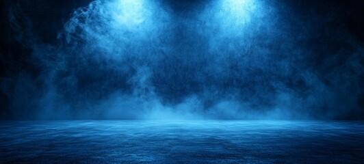 Fototapeta premium Atmospheric Seascape with Dramatic Lighting and Mystical Fog