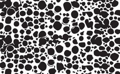 Fototapeta premium Abstract grunge black texture, chaotic shape. Vector background