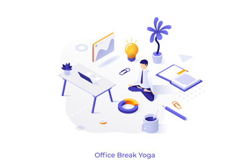 Isometric Conceptual Business Illustrations. Vector