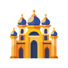 Simple flat 2D illustration of a canistel isolated on a white background, vector 2D design, icon