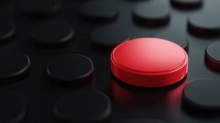 Stop button glowing over harmful messages, cyberbullying prevention concept, 3D illustration