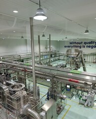 production of liquid in factory