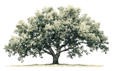 Fototapeta premium A series of detailed vector outline trees, created for architectural design use