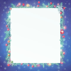 christmas decoration frame pattern