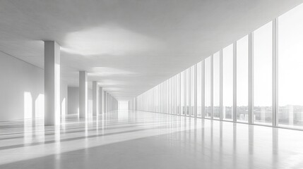 Interior detail of curtain wall connection to floor slab