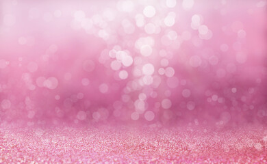 Pink sand and purple bokeh blur background, Abstract sparkling luxury wallpaper. Sweet, cute style...