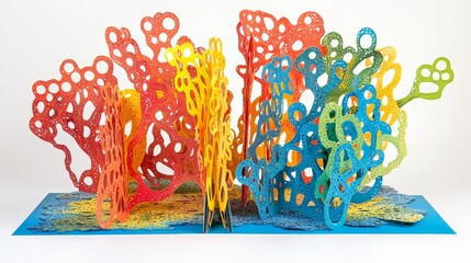 Naklejka premium Creative Joyful Greeting Card Design with Bright Colors