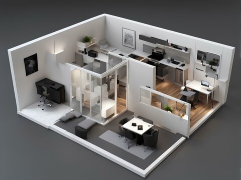 Small Model, Big Ideas: A 3D Layout of a Compact Space