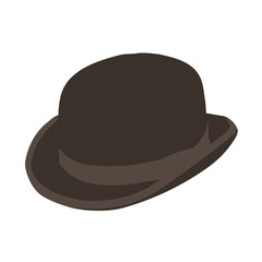 Bowler Hat Vector Graphic