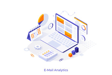 Isometric Conceptual Business Illustrations. Vector