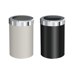 Trash Can Illustration on white background Vol 02