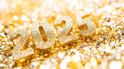 Bright Gold Glitter for Celebratory Themes