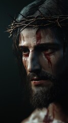 Fototapeta premium Jesus in the crown of thorns