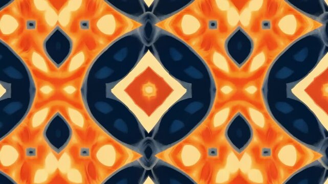 A floral patterned design with a flower in the center