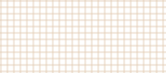 Beige and white plaid fabric texture background