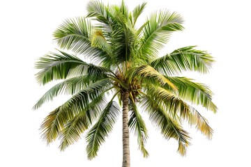 Palm trees on white background. Tropical palm trees on white background.