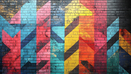 graffiti on the wall of the house