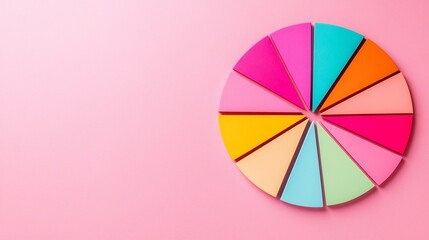 Fototapeta premium Vibrant Pie Chart Showcasing Key Enterprise Revenue Streams for Growth and Success