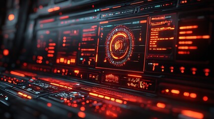 Obraz premium Futuristic AI Driven Enterprise Growth and Success Prediction Chart