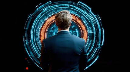 Data Privacy Advocate Presenting Encryption Benefits for Citizen Rights Protection