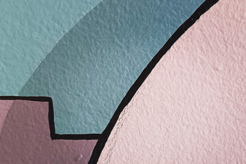 Hand drawn distress edge vintage template, banner. Grainy bold brush strokes texture with small dots.