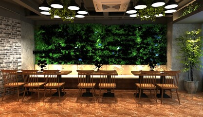 Obraz premium 3d restaurant 