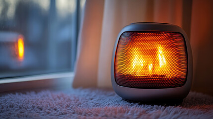 Modern Heater Lamp with Cozy Glow