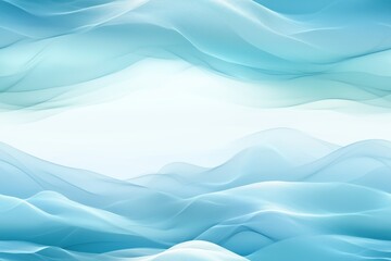 Fototapeta premium Abstract soft blue waves seamless pattern