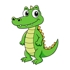 Alligator cartoon vector illustration