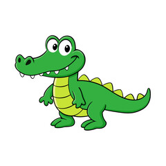 Fototapeta premium Alligator cartoon vector illustration