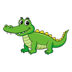 Alligator cartoon vector illustration