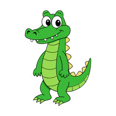 Alligator cartoon vector illustration