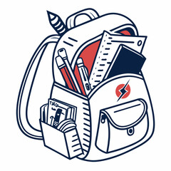 Naklejka premium Cartoon Illustration of a Man with a Bag, Traveler Character, Shopping or Business Concept, Vector Art, Perfect for Branding, Digital Art, Marketing, and Creative Projects