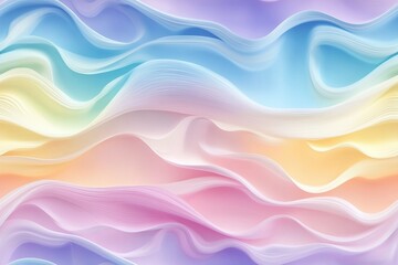 Rainbow gradient wavy fabric texture, seamless pattern
