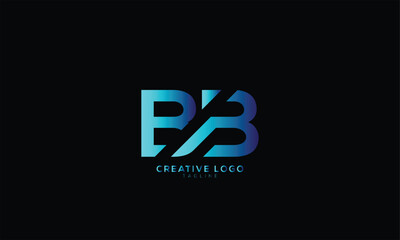 BB Abstract initial monogram letter alphabet logo design