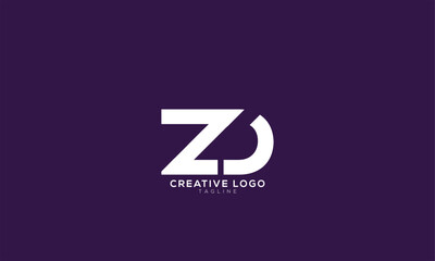 Obraz premium ZD 7D Abstract initial monogram letter alphabet logo design