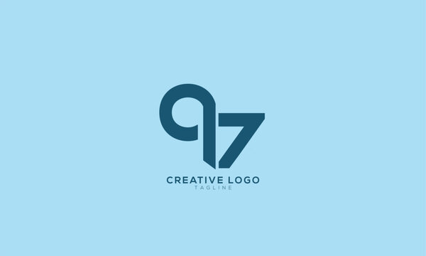 9Z Q7 97 QZ Abstract initial monogram letter alphabet logo design