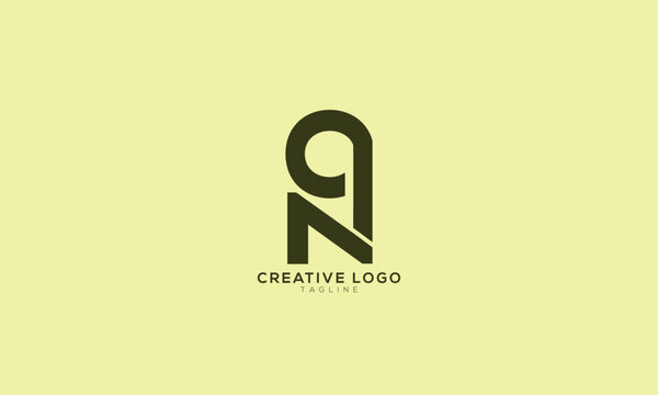 NQ QN N9 9N Abstract initial monogram letter alphabet logo design