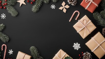 Digital Christmas sale catalog with  Deals of the Season  text, festive holiday colors