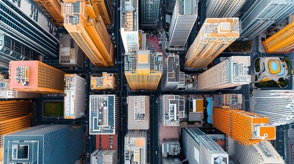 High-altitude view of dubai's burj khalifa and iconic skyline urban landscape gigapixel standard scale aerial perspective